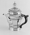 Chocolate pot, Isaac Dighton, Silver, British, London