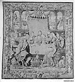 The Last Supper, Michiel Coxie (I) (Netherlandish, Mechelen ca. 1499–1592 Mechelen)  , prob., Wool, silk, silver-gilt, silver thread (18-19 warps per inch, 7-8 per cm.), Netherlandish, Brussels