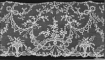 Flounce, Needle lace, point d’Alençon, French