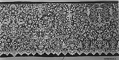 Part of a flounce, Needle lace, possibly French