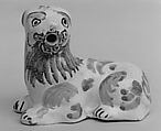 Lion, Tin-glazed earthenware, British, possibly Lambeth