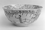 Bowl, Salt-glazed stoneware, British, Staffordshire