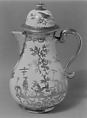Coffeepot, Meissen Manufactory (German, 1710–present), Hard-paste porcelain, German, Meissen with German, Augsburg decoration