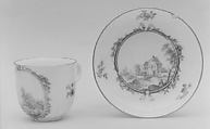 Cup and saucer, Royal Porcelain Manufactory, Berlin  German, Hard-paste porcelain, German, Berlin