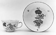 Cup and saucer, Ludwigsburg Porcelain Manufactory German, Hard-paste porcelain, German, Ludwigsburg