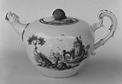 Teapot, Ansbach Pottery and Porcelain Manufactory  German, Hard-paste porcelain, German, Ansbach (Bruckberg)