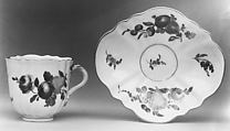 Cup and saucer, Höchst Manufactory German, Hard-paste porcelain, German, Höchst