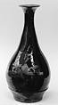 Bottle, Meissen Manufactory German, Red stoneware with black lacquer glaze, German, Meissen