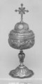 Ciborium, Silver gilt, Portuguese