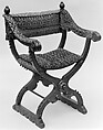 Folding armchair, Walnut, possibly Italian or American