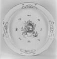 Dish, Hard-paste porcelain, Chinese, for Continental market