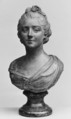 Unidentified woman, Jean-Baptiste Lemoyne the Younger  French, White plaster tinted to imitate terracotta; base: imitation marble, French