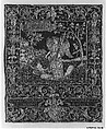 Triumph of the Church over the Synagogue, Silk and metal thread on silk, Italian