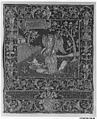 Triumph of the Church over the Synagogue, Silk and metal thread on silk, Italian
