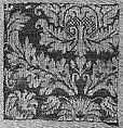 Piece, Cotton and linen, German