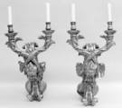 Pair of wall sconces, Gilt bronze, Italian or French