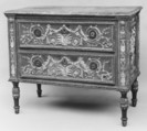 Commode, Francesco Bozelli Italian, Painted poplar, gesso, brass, with imitation marble top, Italian, Piedmont, possibly Turin
