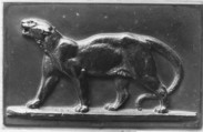 Leopard walking, Antoine-Louis Barye French, Bronze, French