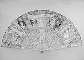 Fan, Ivory and paper, French