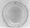 Plate (one of a set of two of graduated size), Edme-Pierre Balzac, Silver, French, Paris