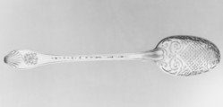 Olive spoon, Charles Girard (master 1722, recorded 1759), Silver, French, Paris