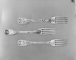 Set of six forks, Jacques Anthiaume (master 1758, died 1784), Silver, French, Paris