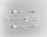 Set of six forks, Jacques Anthiaume (master 1758, died 1784), Silver, French, Paris