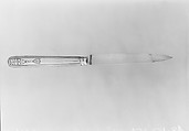 Knife (one of three), François Charles Gavet (French, appointed as cutler to the king 1782, died 1840), Silver gilt, French, Paris