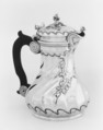 Coffeepot, Charles Donze (master 1756, died 1777), Silver; ebony, French, Paris