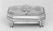 Spice box with grater, Nicolas Mahon (master 1719, died 1733), Silver, French, Paris