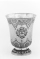 Beaker, Jacques Besnier (1688–1761, apprentice 1701, master 1720, recorded 1756), Silver gilt, French, Paris