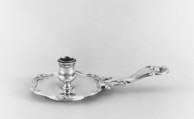 Chamber candlestick, Silver, possibly French