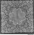 Handkerchief, Bobbin lace, Brabant Valenciennes, linen, Belgian