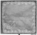 Handkerchief, Linen and lace, French