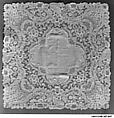 Handkerchief, Bobbin lace, needle lace, Brussles mixed lace, linen, Belgian