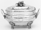 Sugar bowl with cover, Louis-Joseph Bouty (called Milleraud-Bouty) (born 1733, master 1779, recorded 1810), Silver, French, Paris