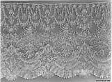 Flounce, Needle lace, Point de Gaze, Belgian, Brussels