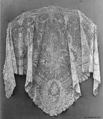 Shawl, Needle lace, Point de Gaze, Belgian, Brussels
