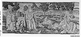 Panel (one of a set of four), Wool on canvas, Flemish