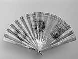 Fan, Boillot, Silk, paper, sequins, mother-of-pearl, gold gilt, metal, satin, French