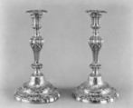 Pair of candlesticks, Jean-Baptiste-François Chéret (1728, master 1759, recorded up to 1791), Silver, French, Paris