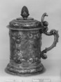 Tankard, Johann Christian Bierpfaf  German, Silver, parcel gilt, Polish, Thorn