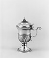 Mustard pot, Pierre-Louis Du Floo (1695–1767), Silver, French, Bergues (Lille Mint)