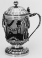 Mustard pot, Guillaume-François Rolland (master 1777, recorded 1781), Silver, glass, French, Paris