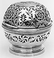 Pair of sponge boxes, Claude-Pierre Deville (master 1769, recorded 1783), Silver, French, Paris