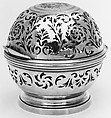 Pair of sponge boxes, Claude-Pierre Deville (master 1769, recorded 1783), Silver, French, Paris