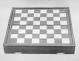 Chessmen (32) with box-board, Ivory, wood, Japanese