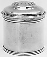 Pomade jars, Jacques-Malquis Le Quin (master 1735, reca. 1790), Silver, French, Paris