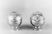 Soap and sponge boxes, Marked by C. Louis Gérard (1697–1759, master 1716), Silver, French, Douai (Lille Mint)