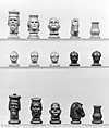 Chessmen (32), Daniel Milton , Bronx, New York, Wood, American, Bronx, New York